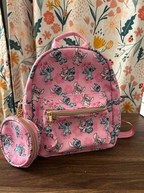 Disney Lilo & Stitch Bioworld Mini Backpack Pink NWT